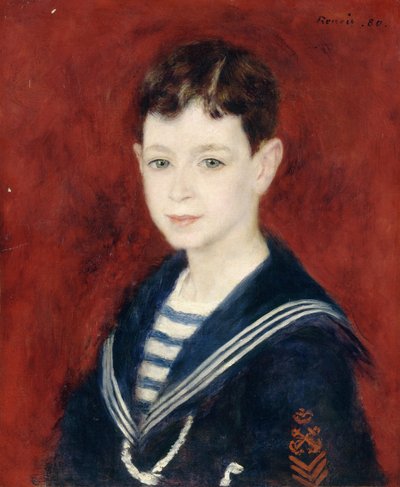 Çocukken Fernand Halphen, 1880 by Pierre Auguste Renoir