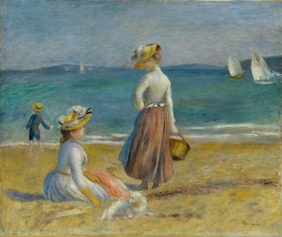 Sahildeki Figürler, 1890 by Pierre Auguste Renoir