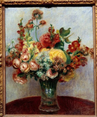 Vazoda çiçekler. Pierre Auguste Renoir