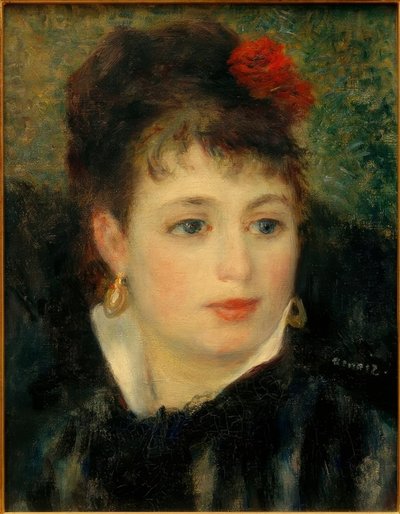 Gül olan kadın by Pierre Auguste Renoir