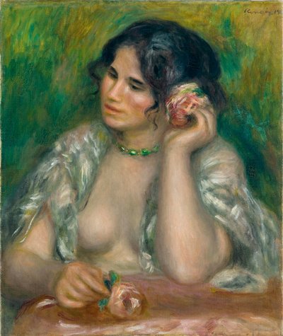 Gül ile Gabrielle by Pierre Auguste Renoir