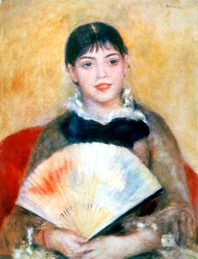 Hayranı olan kız, 1881 by Pierre Auguste Renoir