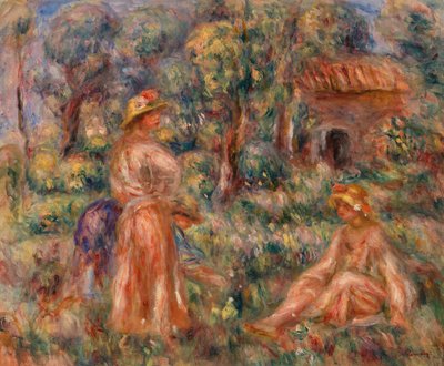 Manzaradaki Kızlar by Pierre Auguste Renoir