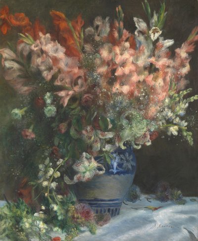 Vazoda Gladioli, c. 1875 by Pierre Auguste Renoir