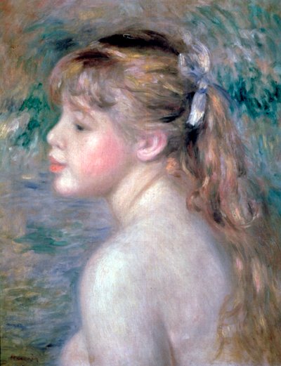 Bir Çocuğun Başı, 1892. by Pierre Auguste Renoir