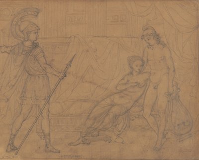 Hector ve Paris by Pierre Auguste Renoir