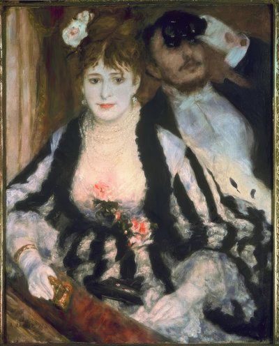 tiyatro kutusunda by Pierre Auguste Renoir