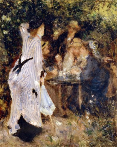 Bahçede Au Jardin du Moulin de la Galette, 1876. by Pierre Auguste Renoir