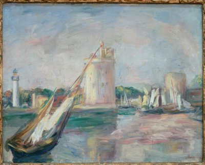 La Rochelle limanına giriş by Pierre-Auguste Renoir