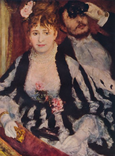La Loge Tiyatro Kutusu, 1874, 1938 by Pierre Auguste Renoir