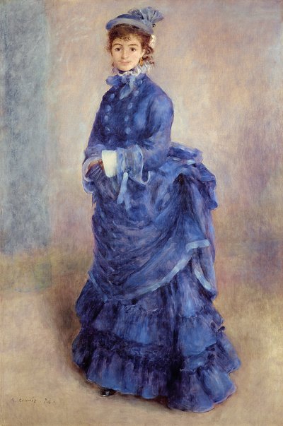 Parisli, Mavi Kadın by Pierre Auguste Renoir