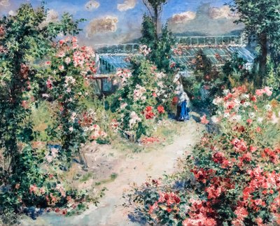 La Serre, yaklaşık 1876 (Tuval üzerine yağlıboya) by Pierre Auguste Renoir