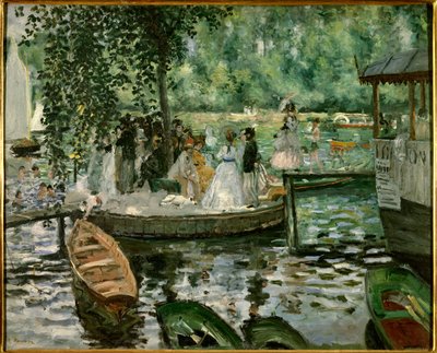 La grenouillere Tablo Pierre Auguste Renoir (1841-1919) 1869 Stockholm, Ulusal müze by Pierre Auguste Renoir