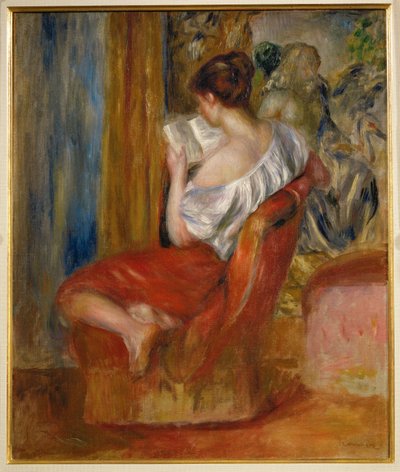Okuyucu (tuval üzerine yağlıboya) by Pierre Auguste Renoir
