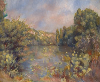 Göl Kenarı Manzarası, c. 1889 by Pierre Auguste Renoir