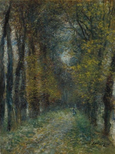 Kapalı geçit, 1872 by Pierre Auguste Renoir