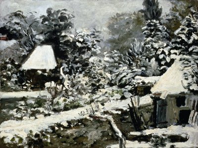 Manzara, Kar Etkisi, c.1868 by Pierre Auguste Renoir