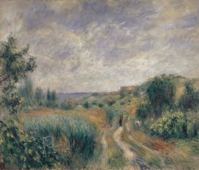 Essoyes yakınında peyzaj by Pierre Auguste Renoir
