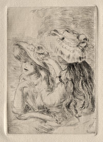 Sabitlenmiş Şapka. by Pierre Auguste Renoir