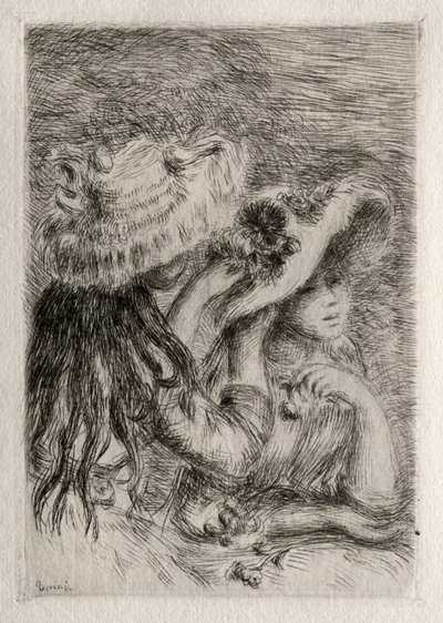 İğnelenmiş Şapka, 1894. by Pierre Auguste Renoir