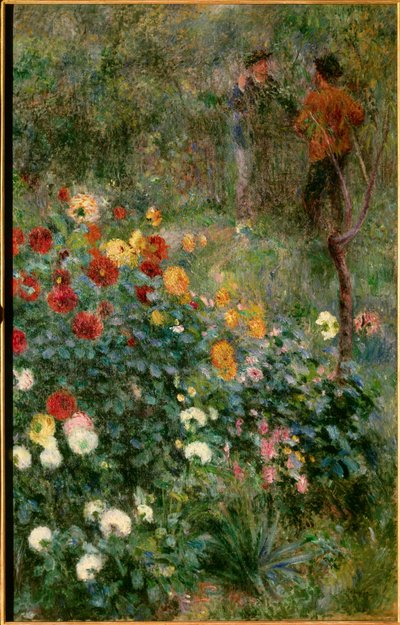 The garden rue Cortot in Montmartre Tablosu Pierre Auguste Renoir (1841-1919) 1876 Pittsburgh. Sanat Enstitüsü by Pierre Auguste Renoir