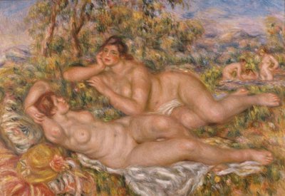 yüzücüler by Pierre-Auguste Renoir