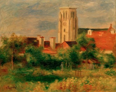 Essoyes Kilisesi by Pierre Auguste Renoir