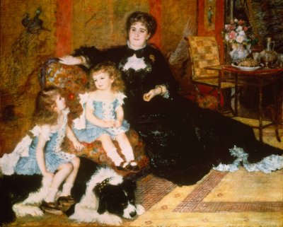 Madam Georges Charpentier ve çocukları by Pierre Auguste Renoir