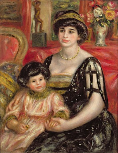 Portrett af Canon sem heldur á bók by Pierre Auguste Renoir