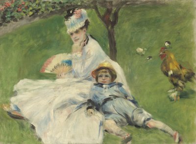 Madam Monet ve Oğlu, 1874 by Pierre Auguste Renoir