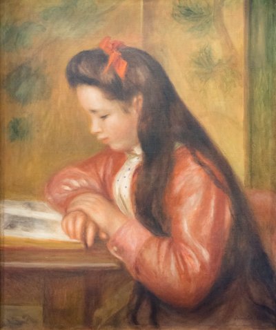 Matmazel Genevieve Caillebotte, geleceğin Madame Chardeau'su, c. 1895 (tuval üzerine yağlı boya) by Pierre Auguste Renoir