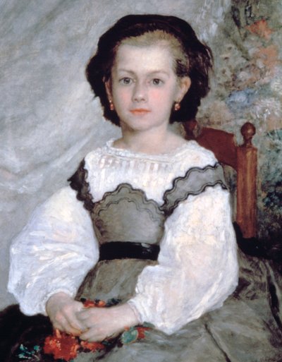 Matmazel Romaine Lacaux, detay, 1864 by Pierre Auguste Renoir