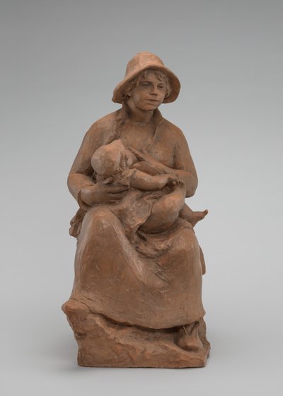 Annelik: Madam Renoir ve Oğul, c. 1916. by Pierre-Auguste Renoir