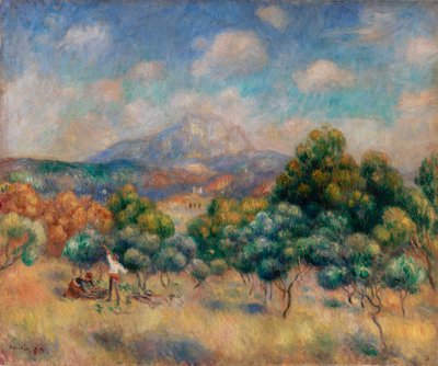 Sainte-Victoire Dağı (Manzara) by Pierre Auguste Renoir