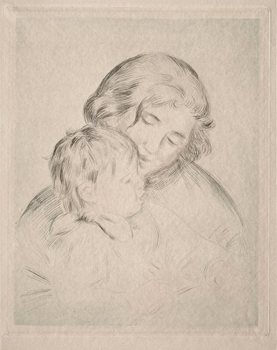 Anne ve Çocuk by Pierre Auguste Renoir