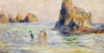Moulin Huet Körfezi, Guernsey, 1883 dolayları by Pierre Auguste Renoir