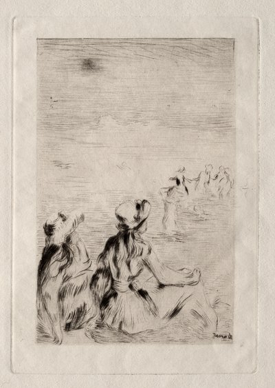 Berneval Sahilinde by Pierre Auguste Renoir
