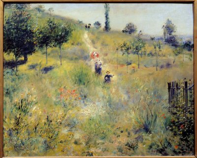 Yüksek otlarda yükselen yol Resim Pierre Auguste Renoir (1841-1919) 1875 Güneş. 0,6x0,74 m Paris, Orsay Müzesi by Pierre Auguste Renoir