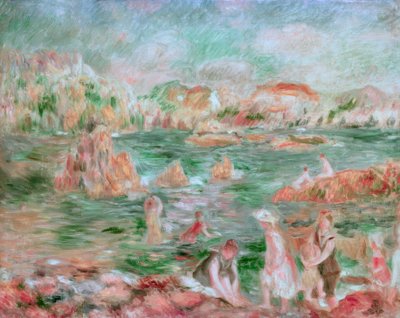 Guernsey Plajı by Pierre Auguste Renoir