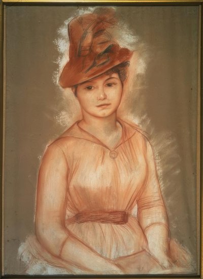 bir kadın portresi by Pierre Auguste Renoir