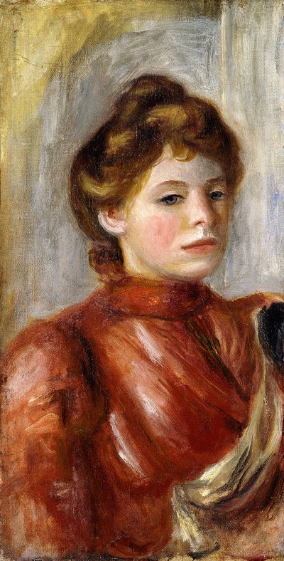 Kadın Portresi; Bir Kadının Portresi, 1891-1892 by Pierre Auguste Renoir