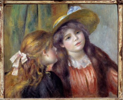 İki kızın portresi. Pierre Auguste Renoir