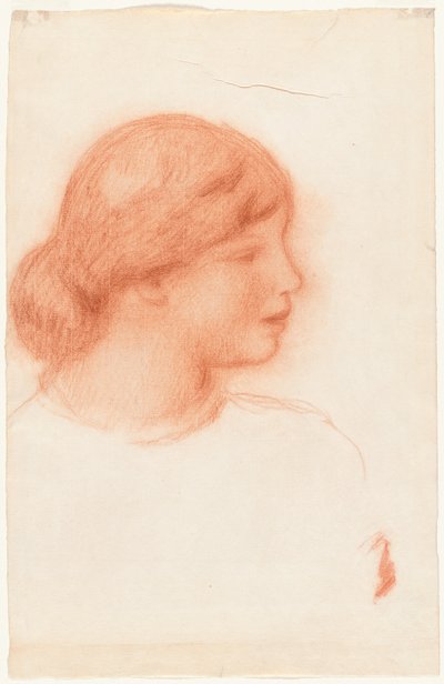 Genç Kadın Profili, c. 1910. by Pierre Auguste Renoir