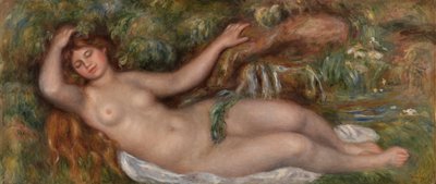 uzanmış çıplak by Pierre Auguste Renoir