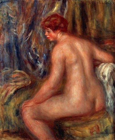 Oturan Yüzücü by Pierre Auguste Renoir