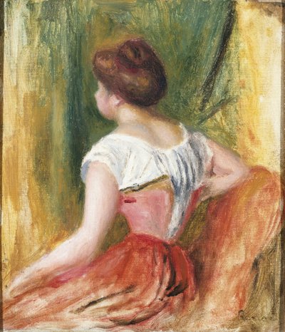 Oturan Genç Kadın by Pierre Auguste Renoir