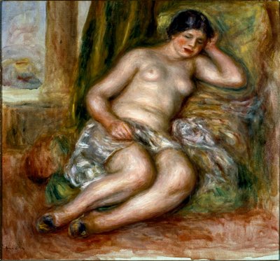Uyuyan odalık veya terlik Odalık. Resim Pierre Auguste Renoir (Pierre-Auguste) by Pierre Auguste Renoir