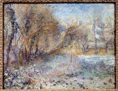 Kar Manzarası Tablosu Pierre Auguste Renoir (1841-1919) 1875 Güneş. 0.51 X 0.66 m Paris, Orangerie Müzesi by Pierre Auguste Renoir