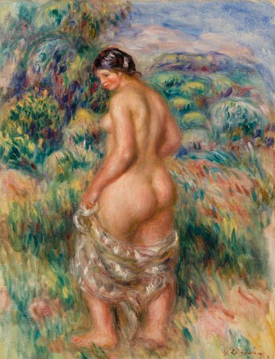 ayakta yüzücü by Pierre Auguste Renoir