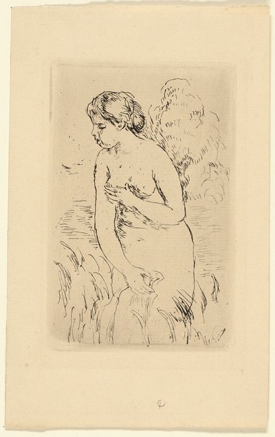 ayakta yüzücü by Pierre Auguste Renoir